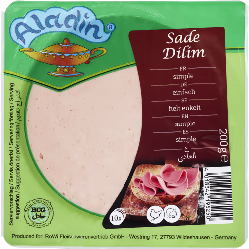 Sade Dilim Kalkon Mortadella Skivad 200g Aladin